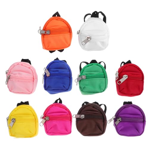 minkissy 10 Stück Teiliges Mini Zipper Rucksäcke für Puppen Interaktive Taschen für Rollenspiele Kompatibel mit Meisten Puppen Sicher und Funktional für Kreative Kinderaktivitäten minkissy 10 Stück Teiliges Mini Zipper Rucksäcke für Puppen Interaktive Taschen für Rollenspiele Kompatibel mit Meisten Puppen Sicher und Funktional für Kreative Kinderaktivitäten von minkissy