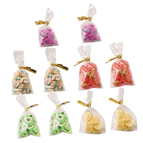 minkissy 10 Stück Teiliges Miniatur Süßigkeiten Set Realistische Lebensmittelmodelle aus Robustem Material für Puppenhaus und Detailreiche Hausdekoration Geeignet von minkissy