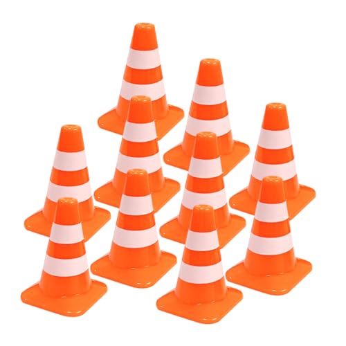 minkissy 10 Stück Teiliges Miniatur Verkehrsleitkegel aus Robuste Mini Pylonen für Lernspielzeug und Modellbau Farbige Straßensperren Leicht und Tragbar für Mikro Landschaften und minkissy 10 Stück Teiliges Miniatur Verkehrsleitkegel aus Robuste Mini Pylonen für Lernspielzeug und Modellbau Farbige Straßensperren Leicht und Tragbar für Mikro Landschaften und von minkissy