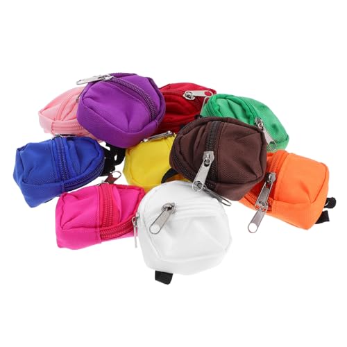 minkissy 10 Stück Teiliges Miniatur Zip Rucksack für Puppen Leichte Schulranzen für Mädchen Vielseitige Rollenspiel Accessoires Kompatibel mit Meisten Puppen Tragbar und Sicher für minkissy 10 Stück Teiliges Miniatur Zip Rucksack für Puppen Leichte Schulranzen für Mädchen Vielseitige Rollenspiel Accessoires Kompatibel mit Meisten Puppen Tragbar und Sicher für von minkissy