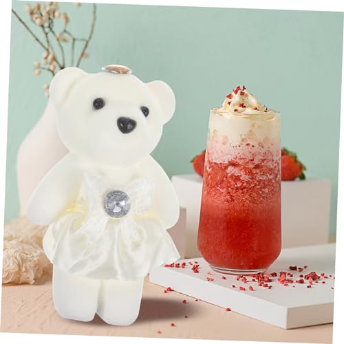 minkissy 10 Stück Teiliges Plüschbären Dekoration Weicher Valentinstag Hochzeit Auto Bouquet Deko Niedliche Vivid Stofftiere für Sofa Schlafzimmer von minkissy