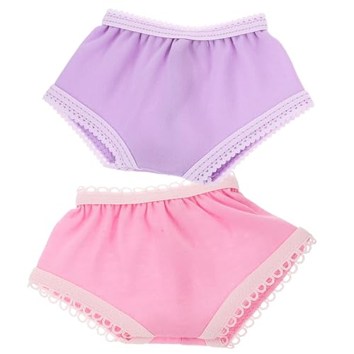 minkissy 10stücke Puppenunterhose Dekoratives Puppenkostüm-dekor Puppenzubehör Höschen Spielzeug Puppe Kleidungszubehör Puppenhöschen Kleine Puppenunterwäsche Rollenspiel von minkissy