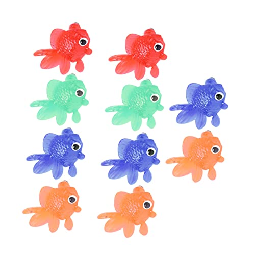 minkissy 10 Stück Teiliges Realistische TPR Goldfisch Figuren Schwimmende Simulation Fischspielzeuge für Farblich Gemischte Langlebige Aquarium Dekoration und Partygeschenke minkissy 10 Stück Teiliges Realistische TPR Goldfisch Figuren Schwimmende Simulation Fischspielzeuge für Farblich Gemischte Langlebige Aquarium Dekoration und Partygeschenke von minkissy