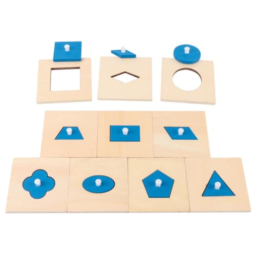 minkissy 10 Stück Teiliges Spielzeugset aus Holz für Pädagogisches Lernspielzeug und Kreativität für Frühkindliche Bildung und Spielentwicklung von minkissy