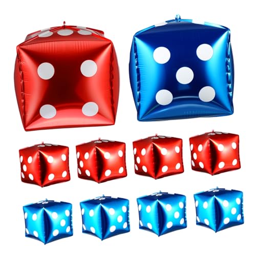 minkissy 10 Stück Teiliges Würfel Folienballon Aluminiumfolie Rot und Blau Dekorative Party Deko für Hochzeit Geburtstag Themenfeier Kreative Fotorequisiten Langlebig und Einfach minkissy 10 Stück Teiliges Würfel Folienballon Aluminiumfolie Rot und Blau Dekorative Party Deko für Hochzeit Geburtstag Themenfeier Kreative Fotorequisiten Langlebig und Einfach von minkissy