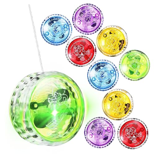 minkissy 10 Stück Teiliges Yo Yo Ball Kleine Bunte Kunststoffbälle Handgelenkstärkend Sicher und Langlebig als Karnevalspreise und Geburtstagsgeschenke von minkissy