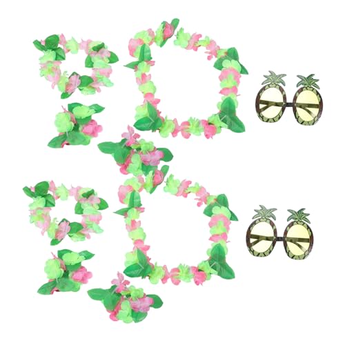 minkissy 10 Stück Urlaubsoutfit Hawaii Kostüm Für Mädchen Ananas Gastgeschenke Hawaii-partybevorzugung Hawaiianische Kostümzubehör Ananas-halloween-kostüm Ananasdekor Tuch von minkissy