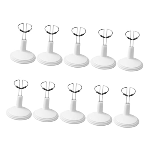 minkissy 10 Teiliges Verstellbares Puppen Display Ständer aus Leichtem und PVC Stabiler Halter für Figuren und Flexibles Sammelständer Display für Vitrinen und Wohnräume von minkissy