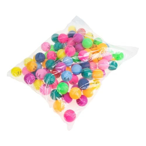 minkissy 100 Stück Bunte Nummerierte Lotteriekugeln für Partys Veranstaltungen und Schulgebrauch Unterhaltungsspielzeuge für Tombola Gewinnspiele und Firmenfeiern von minkissy
