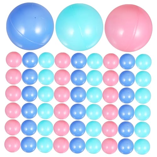 minkissy 100 Stück Bunte Ocean Balls Spielbälle Leichte Schwimmbad Bälle für Ballgruben Vielseitige Spielzeugbälle für Kinderpools Farben Mix von minkissy