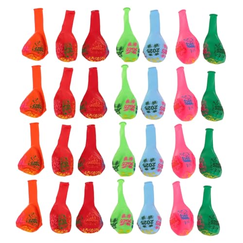 minkissy 100 Stück Latexballons für Neujahr Dickes Material Bunte Farben Langlebig und Einfach Aufzublasen Vielseitige Partydeko für Silvester Weihnachten und Festlichkeiten minkissy 100 Stück Latexballons für Neujahr Dickes Material Bunte Farben Langlebig und Einfach Aufzublasen Vielseitige Partydeko für Silvester Weihnachten und Festlichkeiten von minkissy