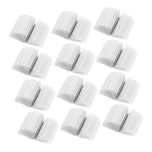 minkissy 100 Stück Maßstab Leere Bemalbare Mini Bücher mit Umblätterbaren Seiten Stabiles Papiermaterial Interaktives Rollenspiel Zubehör von minkissy