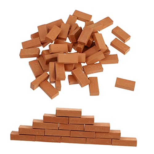 minkissy 100 Stück Maßstab Tonmodell Bausteine für DIY Puppenhaus Sandtisch Garten Dekoration Micro Landschaftsmodell von minkissy