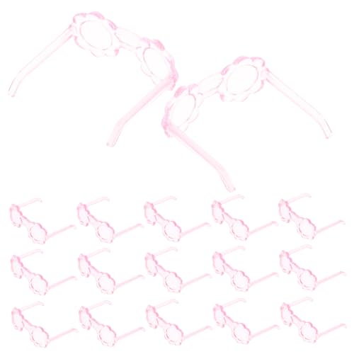 minkissy 100 Stück Miniatur Puppenbrillen Transparente Kreative Sonnenbrillen Kleine Brillen für Puppen Zubehör für DIY und Puppenkostüme Niedliche Geschenkidee von minkissy