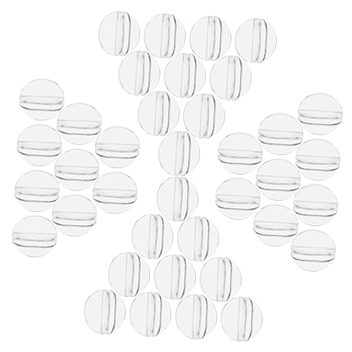 minkissy 100 Stück Runder Kartenhalter Transparente Miniatur Basen für Tischkarten Visitenkarten Spielkarten Stabiler und Eleganter Kartenständer für Verschiedene Anlässe von minkissy