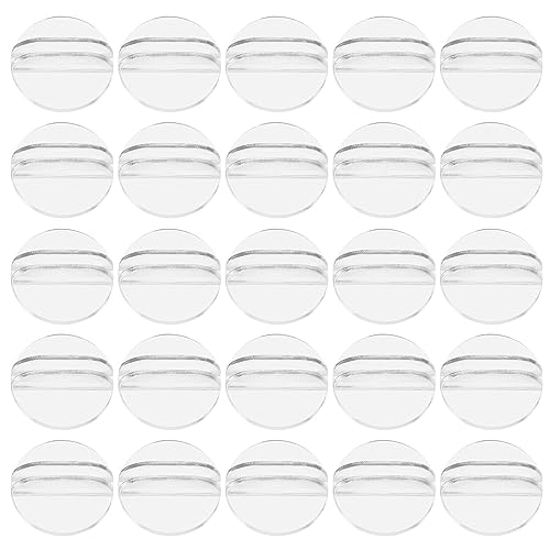 minkissy 100 Stück Runder Tischkartenhalter Transparente Kartenständer aus Resin für Hochzeiten Spiele und Events Stabiler Clip für Karten und Tischkarten von minkissy
