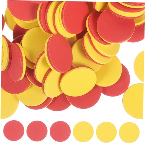 minkissy 100 Stück Teiliges Farbiges Eva Lernspielzeug Zählchips für Vorschulkinder Bunte Rechenchips für Addition Subtraktion Multiplikation Vielseitiges Mathe Lernmaterial für von minkissy