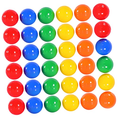 minkissy 100 Stück Teiliges Kunststoff Lotteriekugeln zum Öffnen Langlebige Ziehungsbälle in Farben Wiederverwendbar für Raffle Party Dekoration und Geschenküberraschungen von minkissy