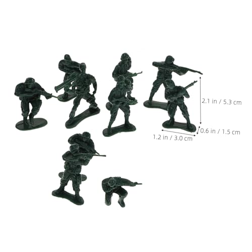 minkissy 100 Stück Teiliges Militärspielset mit Detailreichen Kunststoff Soldatenfiguren Realistische Miniatur Armee Männer Spielfiguren für Gruppenaktivitäten und Kooperatives von minkissy
