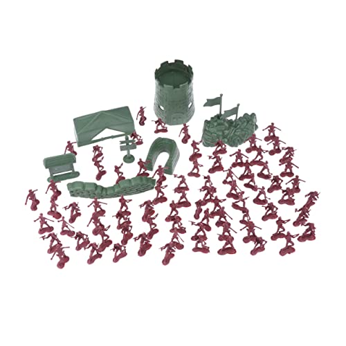 minkissy 100 Stück Teiliges Militärspielzeug Set Kunststoff Soldaten Figuren Sandtisch Modell Spielset Zubehör für Fantasievolles Rollenspiel und Militärisches Lernen minkissy 100 Stück Teiliges Militärspielzeug Set Kunststoff Soldaten Figuren Sandtisch Modell Spielset Zubehör für Fantasievolles Rollenspiel und Militärisches Lernen von minkissy