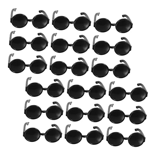 minkissy 100 Stück Teiliges Mini Sonnenbrillen für Puppen Leichte Dekobrillen Modische Puppenhaus Accessoires Einfach Anzuziehen Langlebig und Stylisch für Puppenkleidung von minkissy