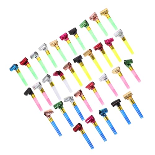 minkissy 100 Stück Teiliges Partygebläse aus Robustem Leichte und Tragbare Luftrüssel für Geburtstag Silvester Babyparty und Kinderfest Perfekter Geräuschemacher für Feierlichkeiten und von minkissy