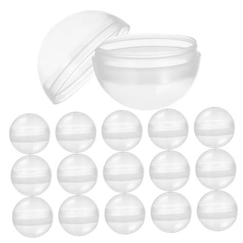 minkissy 100 Stück Transparente Befüllbare Plastikkugeln Runde Kapseln für Verkaufsautomaten Leere Klare Bälle zum Basteln Partygeschenke Dekorative Aufbewahrung für Süßigkeiten minkissy 100 Stück Transparente Befüllbare Plastikkugeln Runde Kapseln für Verkaufsautomaten Leere Klare Bälle zum Basteln Partygeschenke Dekorative Aufbewahrung für Süßigkeiten von minkissy