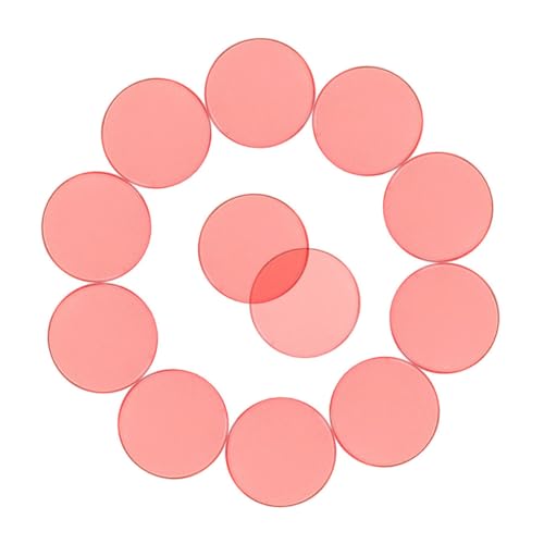 minkissy 100 Stück Transparente Bingo Spielzubehör Kleine Runde Zählchips für Mathe Lernspielzeug zur Frühen Bildung Vielseitige Zählhilfen im Mathematikunterricht von minkissy