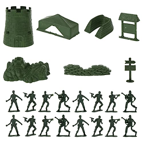 minkissy 100Stücke Soldaten Figuren Set Kunststoff für Statische Männer Figuren für Spielinteraktion und Kreativität von minkissy