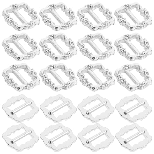 minkissy 100Stücke Verstellbare Mini Metallknöpfe Glide Schnalle für DIY Verschlüsse für Puppen Schuhschnallen und Bastelprojekte Langlebig und Kostengünstig von minkissy