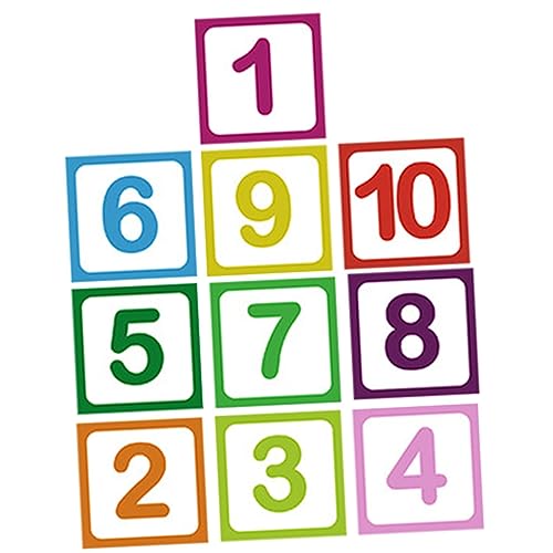 minkissy 10Blätter Abnehmbare Selbstklebende Bodenaufkleber mit Cartoon Muster für Kindergarten und Kinderzimmer und Leicht zu Reinigen für Spiel und Lernaktivitäten von minkissy