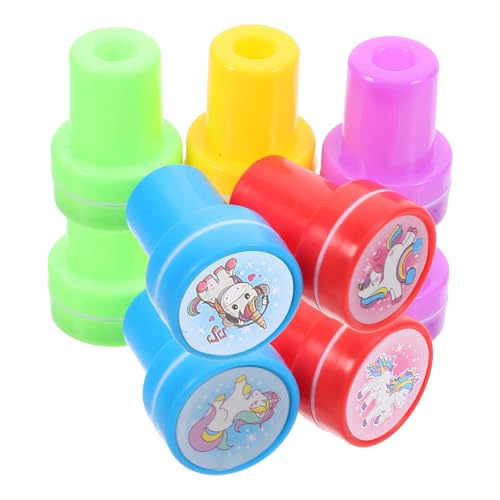 minkissy 10Stücke Einhorn Stempel Sets für Cartoon Stempel für DIY Projekte Kreative Vielseitige Anwendungen und Verarbeitung für Bastel und Scrapbooking Fans von minkissy