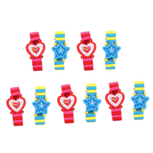 minkissy 10Stücke Kinderuhr Holzspielzeug Pädagogisches für Jungen um Junge Mädchen Beziehungen zu Fördern die Motorik zu Entwickeln Sicher minkissy 10Stücke Kinderuhr Holzspielzeug Pädagogisches für Jungen um Junge Mädchen Beziehungen zu Fördern die Motorik zu Entwickeln Sicher von minkissy