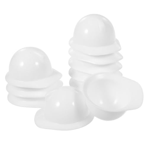 minkissy 10Stücke Miniatur Bauhelme aus Robustem Kunststoff Dekorative Puppenhelme für Themenpartys DIY Zubehör und Kreative Bastelprojekte Vielseitige Verwendung für Kuchen Puppen von minkissy