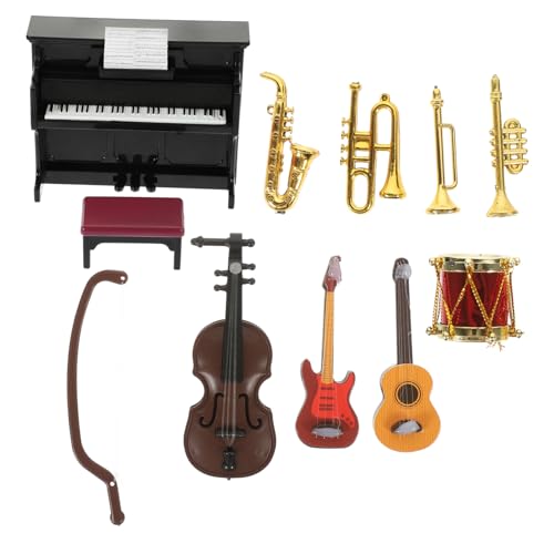 minkissy 11 Stück Teiliges Mini Musikinstrumente für Puppenhaus Leichte Platzsparende Instrumente Glatte Oberfläche für Wohn und Schreibtischdekoration minkissy 11 Stück Teiliges Mini Musikinstrumente für Puppenhaus Leichte Platzsparende Instrumente Glatte Oberfläche für Wohn und Schreibtischdekoration von minkissy