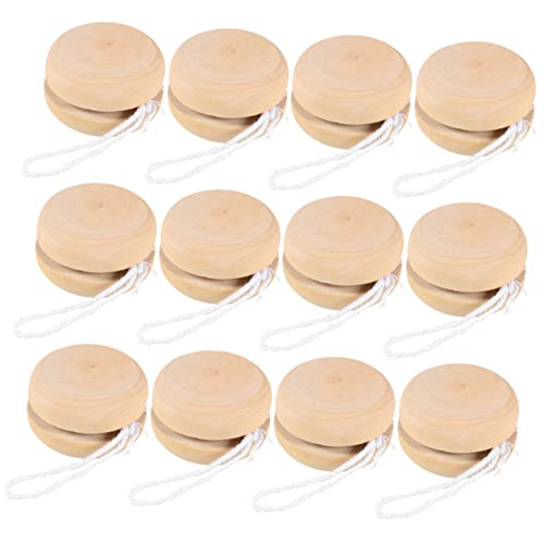 minkissy 12 Stück Holz Yo Yo Bälle zum DIY Bemalen für Kreatives Graffiti für Bastelprojekte Dekorative Wohnaccessoires Khaki minkissy 12 Stück Holz Yo Yo Bälle zum DIY Bemalen für Kreatives Graffiti für Bastelprojekte Dekorative Wohnaccessoires Khaki von minkissy