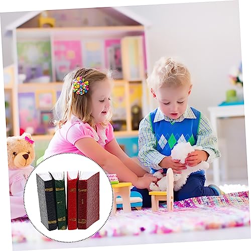 minkissy 12 Stück Maßstab Mini Bücher Ornament für Puppenhaus Zubehör Farbig Realistisch als Foto Requisiten von minkissy