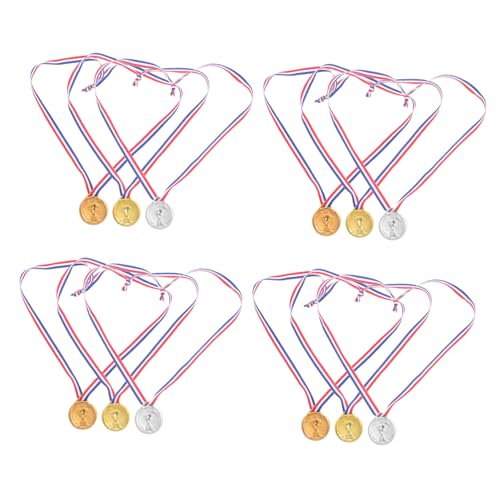 minkissy 12 Stück Medaillen aus Kunststoff Sportmedaillen Gold Silber für Wettbewerbe Partys und Kostüme Belohnungen für Fußball und Sportveranstaltungen minkissy 12 Stück Medaillen aus Kunststoff Sportmedaillen Gold Silber für Wettbewerbe Partys und Kostüme Belohnungen für Fußball und Sportveranstaltungen von minkissy