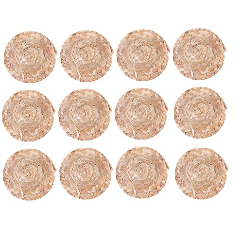 minkissy 12 Stück Mini Strohhüte für Puppen Handgefertigte Dekoration Breiter Rand DIY Bastelmaterial für Puppen Spielzeuge für Kreative Projekte minkissy 12 Stück Mini Strohhüte für Puppen Handgefertigte Dekoration Breiter Rand DIY Bastelmaterial für Puppen Spielzeuge für Kreative Projekte von minkissy