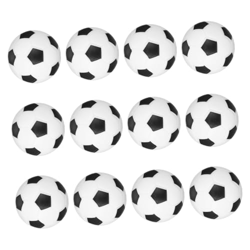 minkissy 12 Stück Mini Tischfußball Bälle Abs Mini Fußball für Tischkicker Langlebige und Robuste Ersatzbälle für Partys und Freizeitspiele von minkissy