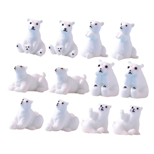 minkissy 12 Stück Miniatur Bär Figuren aus Harz Eisbär Dekoration für Garten Balkon Puppenhaus Details Kreative Mikro Landschaftsornamente Designs minkissy 12 Stück Miniatur Bär Figuren aus Harz Eisbär Dekoration für Garten Balkon Puppenhaus Details Kreative Mikro Landschaftsornamente Designs von minkissy