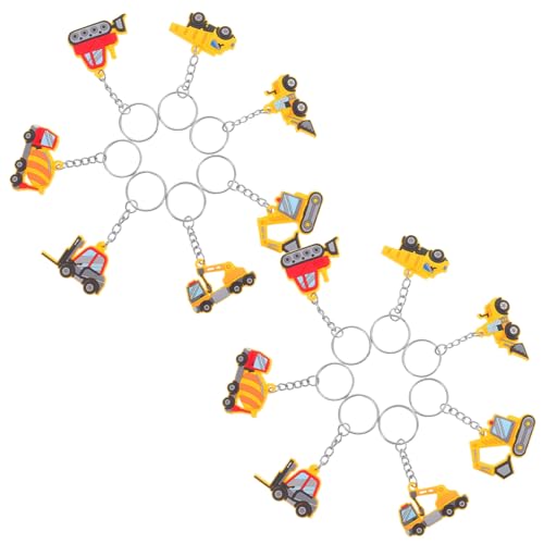 minkissy 12 Stück PVC Schlüsselanhänger Baustellenfahrzeuge Bagger Bulldozer Zementlaster Partygeschenke für Bau Themenfeiern und Kindergeburtstage minkissy 12 Stück PVC Schlüsselanhänger Baustellenfahrzeuge Bagger Bulldozer Zementlaster Partygeschenke für Bau Themenfeiern und Kindergeburtstage von minkissy