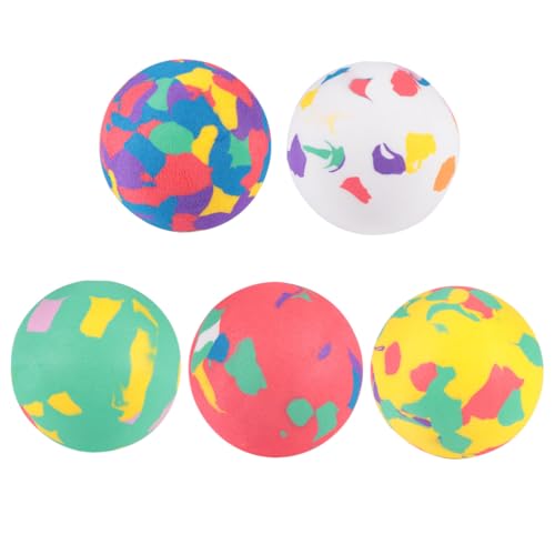 minkissy 12 Stück Teiliges Bunte Feste Sprungbälle aus Weichem Eva Schaum Elastische Hüpfbälle für Spielerisches Freizeitspielzeug Farbe und Bewegung von minkissy