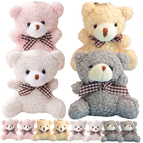 minkissy 12 Stück Teiliges Cartoon Bär Schlüsselanhänger Bär Anhänger für Taschen Rucksäcke und Dekorationen Einzigartiges und Niedliches Design von minkissy