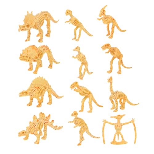 minkissy 12 Stück Teiliges Dinosaurier Skelett Spielset Realistische Mini Dinosaurier Modelle Originalgetreue Nachbildung Pädagogisches Archäologie für Kreatives Lernspielzeug minkissy 12 Stück Teiliges Dinosaurier Skelett Spielset Realistische Mini Dinosaurier Modelle Originalgetreue Nachbildung Pädagogisches Archäologie für Kreatives Lernspielzeug von minkissy
