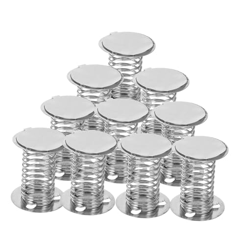 minkissy 12 Stück Teiliges Federsockel Wackelkopf Puppenbasis mit Doppelseitigem Klebeband Starke Haftung für DIY Auto Armaturenbrett Heimdekoration Vielseitige Federbasis für Kreative von minkissy