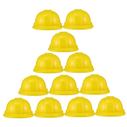 minkissy 12 Stück Teiliges Gelbe Bauhelm aus Robustem Kunststoff als Verkleidung und Partyzubehör für Mädchen und Jungen Langlebig und Realistisch für Kreatives Rollenspiel minkissy 12 Stück Teiliges Gelbe Bauhelm aus Robustem Kunststoff als Verkleidung und Partyzubehör für Mädchen und Jungen Langlebig und Realistisch für Kreatives Rollenspiel von minkissy