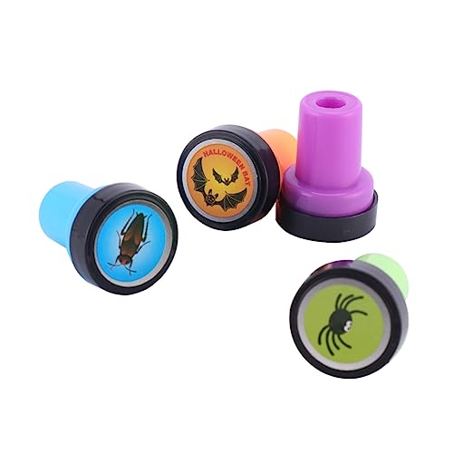 minkissy 12 Stück Teiliges Halloween Stempelset für Bunte Kunststoffstempel mit Motiven Kürbis Fledermaus Kakerlake Spinne Geruchlos Umweltfreundlich für Halloween Partys und minkissy 12 Stück Teiliges Halloween Stempelset für Bunte Kunststoffstempel mit Motiven Kürbis Fledermaus Kakerlake Spinne Geruchlos Umweltfreundlich für Halloween Partys und von minkissy