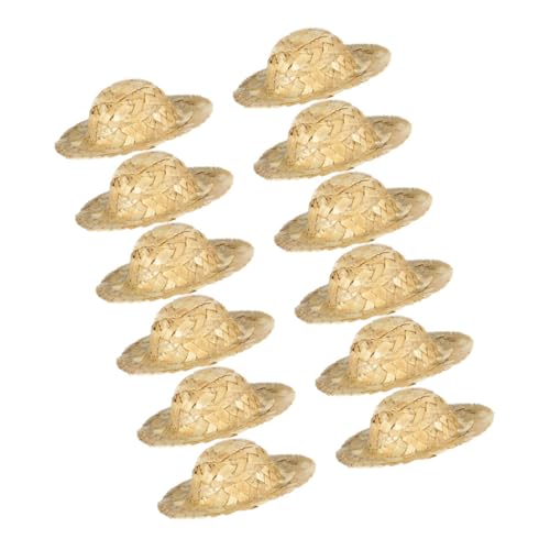 minkissy 12 Stück Teiliges Handgewebte Mini Strohhüte Kleine Robuste Bastelkappen für Puppenhausdekoration Vielseitig Einsetzbar für DIY Projekte Detailreiche Langlebige Gestaltung minkissy 12 Stück Teiliges Handgewebte Mini Strohhüte Kleine Robuste Bastelkappen für Puppenhausdekoration Vielseitig Einsetzbar für DIY Projekte Detailreiche Langlebige Gestaltung von minkissy