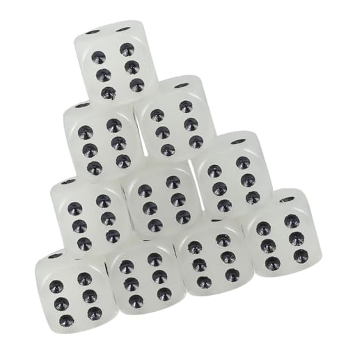 minkissy 12 Stück Teiliges Leuchtwürfel mit Abgerundeten Kanten Kleine Schwarze Punkte Acryl Sicher und Geruchlos für Brett und Gesellschaftsspiele Vielseitig Einsetzbar bei Partys und minkissy 12 Stück Teiliges Leuchtwürfel mit Abgerundeten Kanten Kleine Schwarze Punkte Acryl Sicher und Geruchlos für Brett und Gesellschaftsspiele Vielseitig Einsetzbar bei Partys und von minkissy